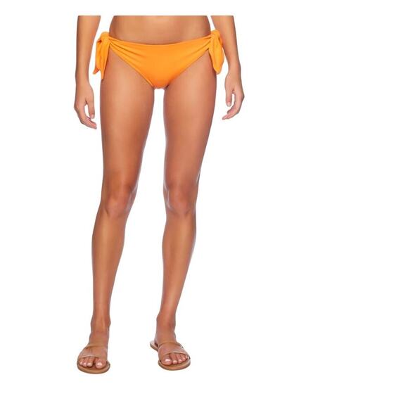 NWT Susana Monaco tie bikini set in nectarine orange size small - Picture 4 of 9